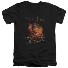 Trick R Treat Rules Men's 30/1 Cotton Slim V-Neck T-Shirt