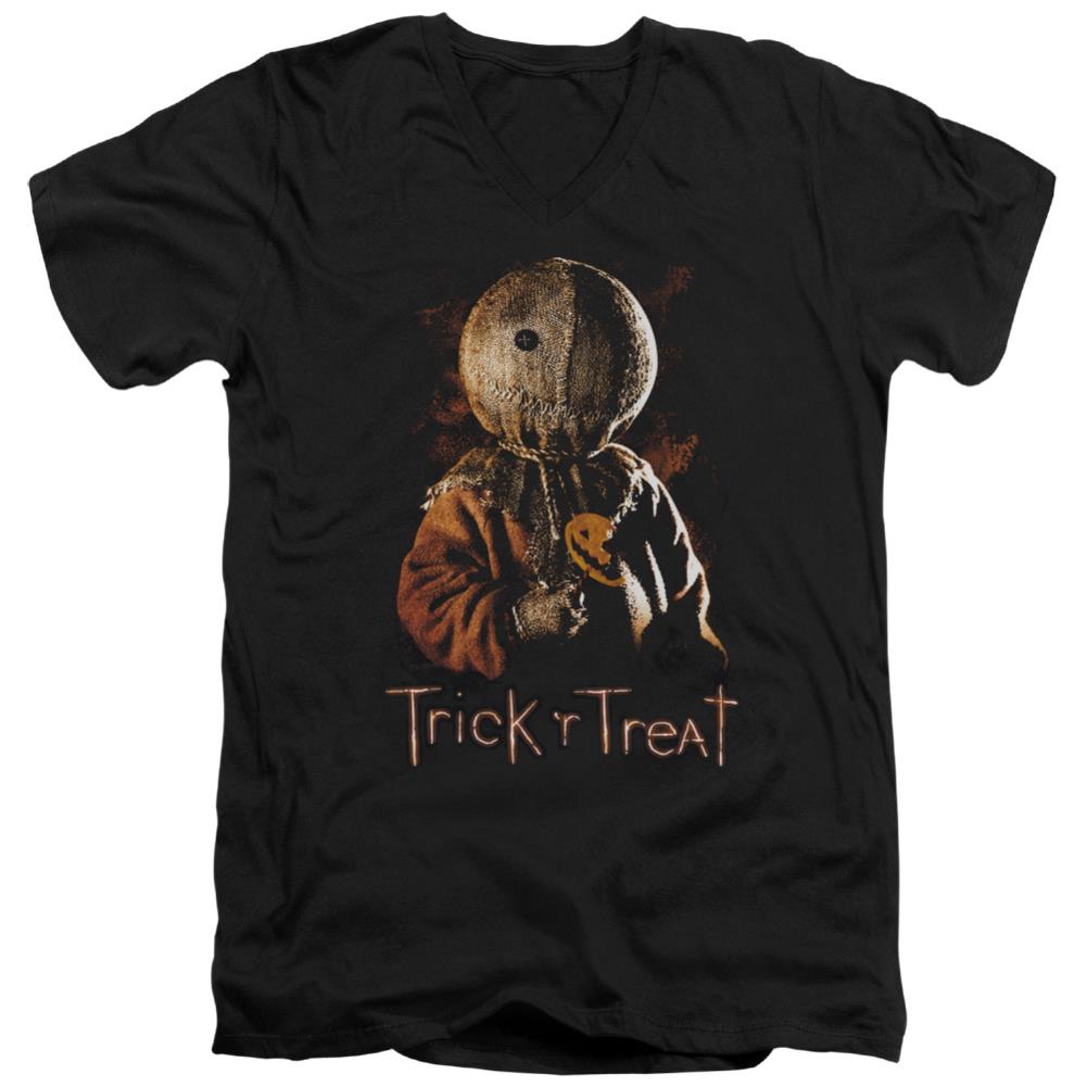 Trick R Treat Sucker Men's 30/1 Cotton Slim V-Neck T-Shirt