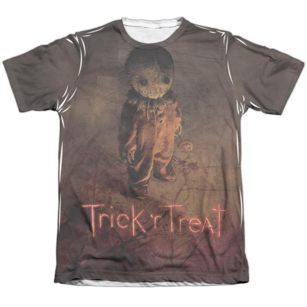 Trick R Treat Trick Poster Men's Regular Fit Poly Cotton Short-Sleeve T-Shirt