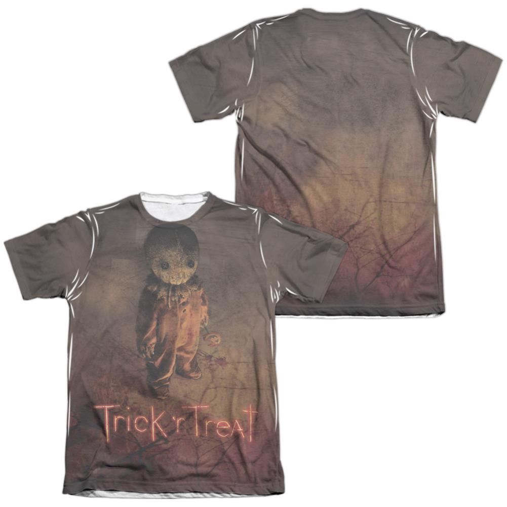 Trick R Treat Trick Poster Men's Regular Fit Poly Cotton Short-Sleeve T-Shirt