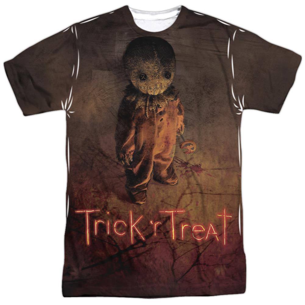 Trick R Treat Trick Poster Men's Regular Fit Polyester Short-Sleeve T-Shirt