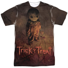 Trick R Treat Trick Poster Men's Regular Fit Polyester Short-Sleeve T-Shirt