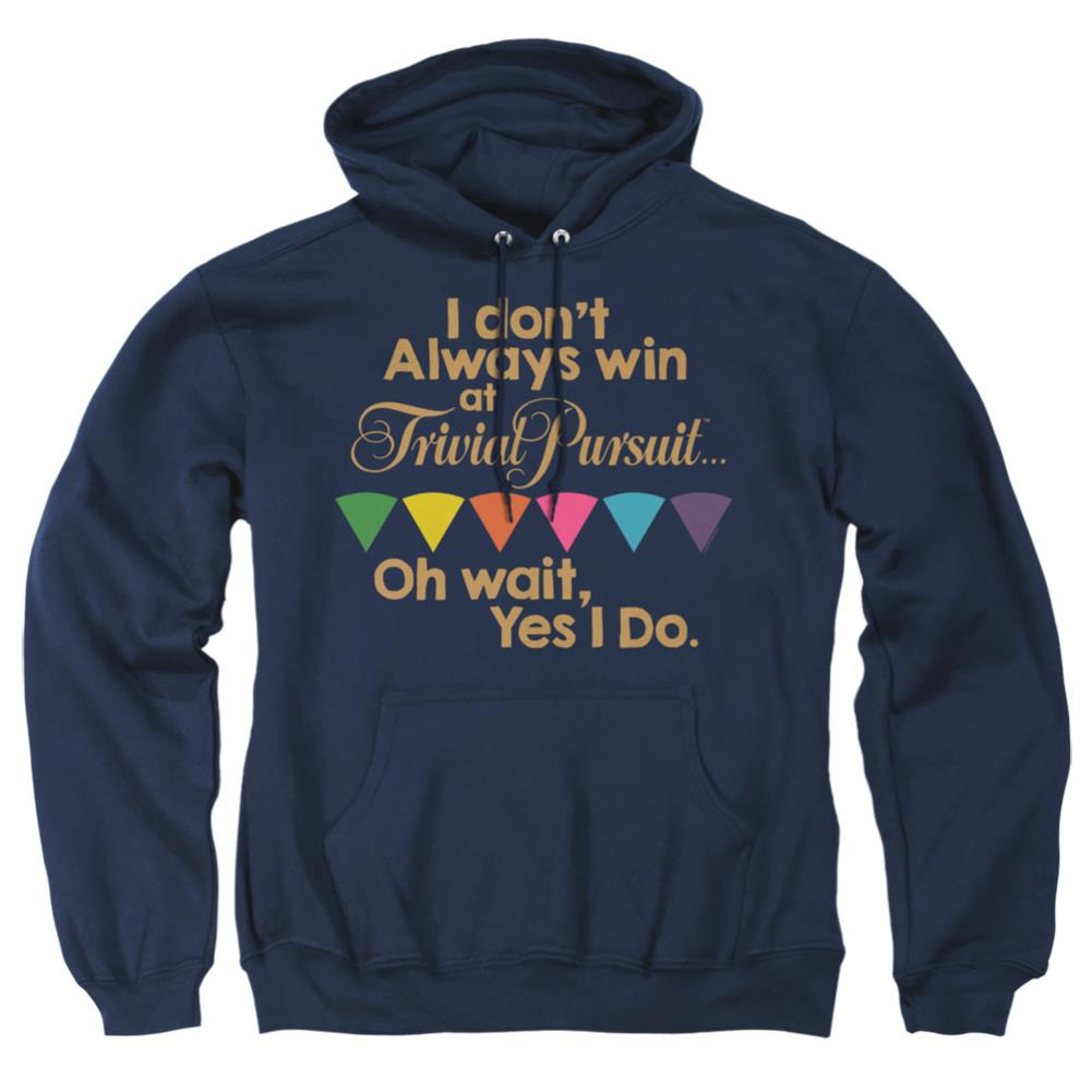 Trivial Pursuit I Always Win Men's Pull-Over 75 25 Poly Hoodie