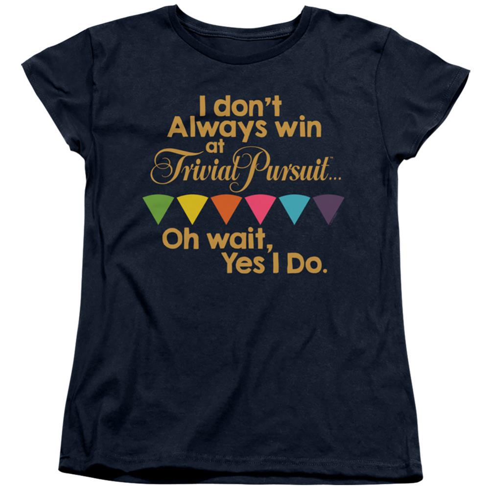Trivial Pursuit I Always Win Women's 18/1 Cotton Short-Sleeve T-Shirt