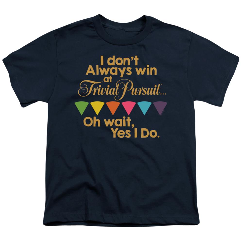 Trivial Pursuit I Always Win Youth 18/1 100% Cotton Short-Sleeve T-Shirt