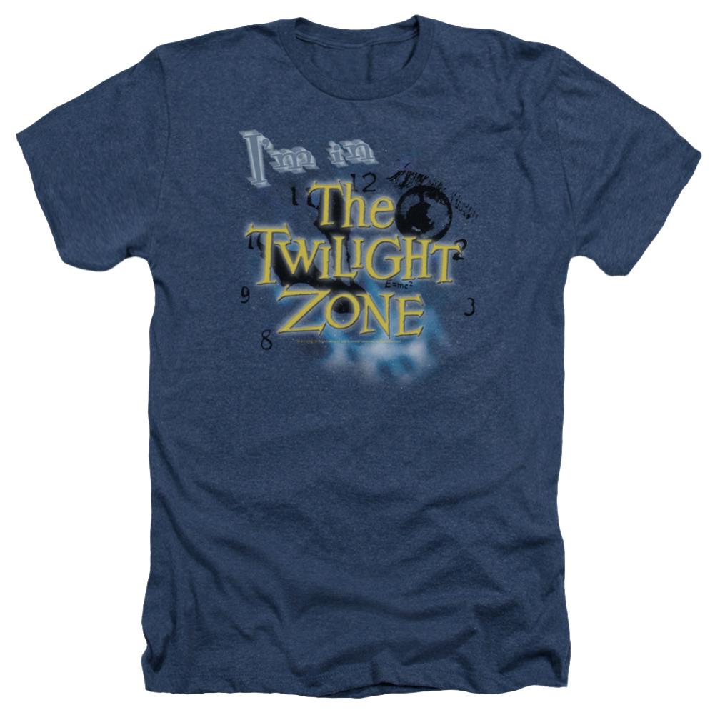 Twilight Zone I'm In The Twilight Zone Men's 30/1 Heather 60 40 Poly Short-Sleeve T-Shirt
