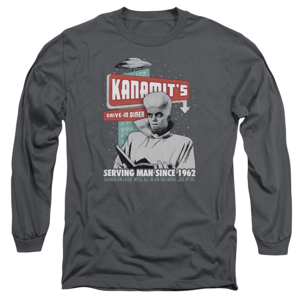 Twilight Zone Kanamit's Diner Men's 18/1 Cotton Long-Sleeve T-Shirt