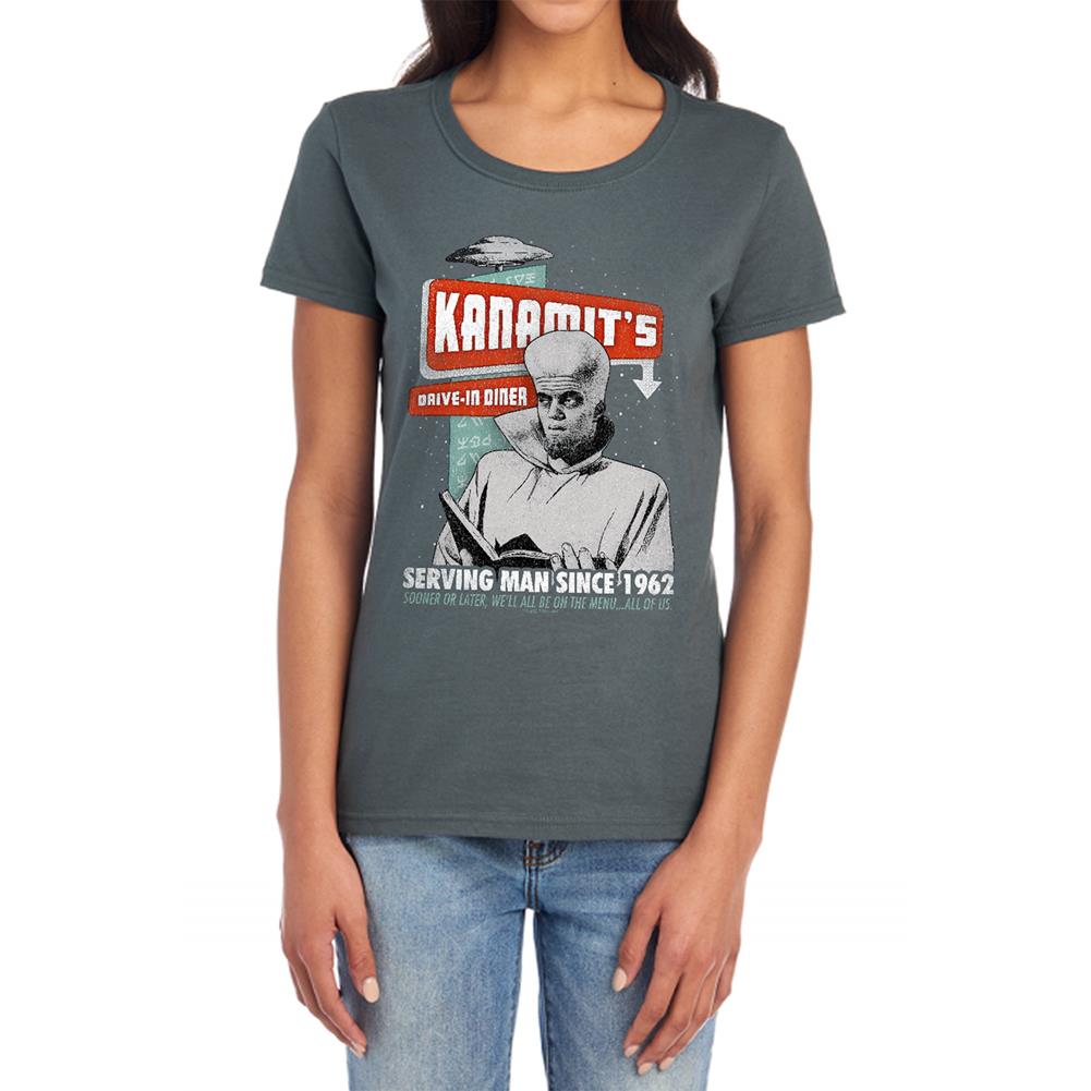 Twilight Zone Kanamit's Diner Women's 18/1 Cotton Short-Sleeve T-Shirt