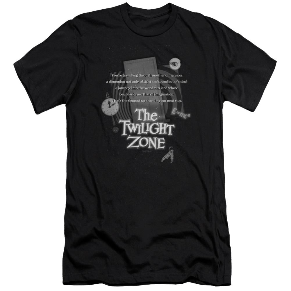 Twilight Zone Monologue Men's Ultra-Soft 30/1 Cotton Slim Short-Sleeve T-Shirt