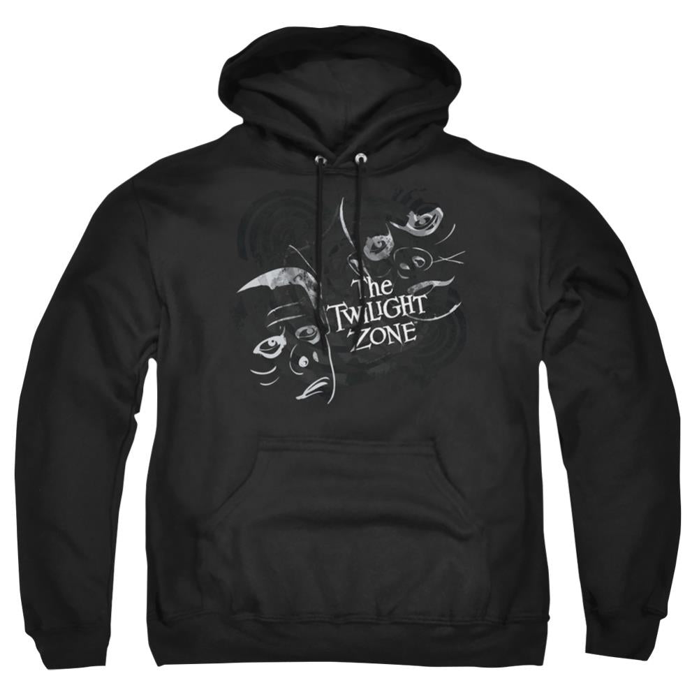 Twilight Zone Strange Faces Men's Pull-Over 75 25 Poly Hoodie