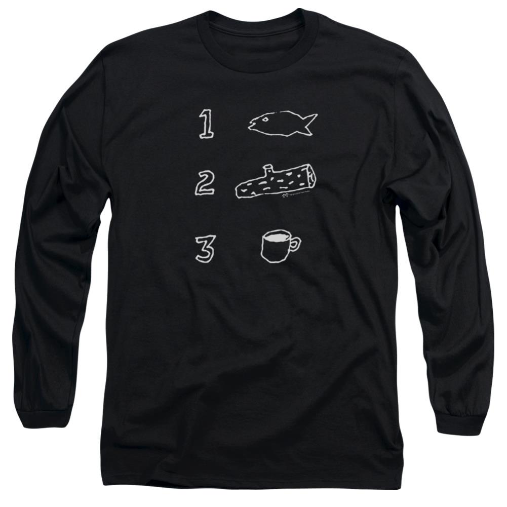 Twin Peaks Coffee Log Fish Men's 18/1 Cotton Long-Sleeve T-Shirt