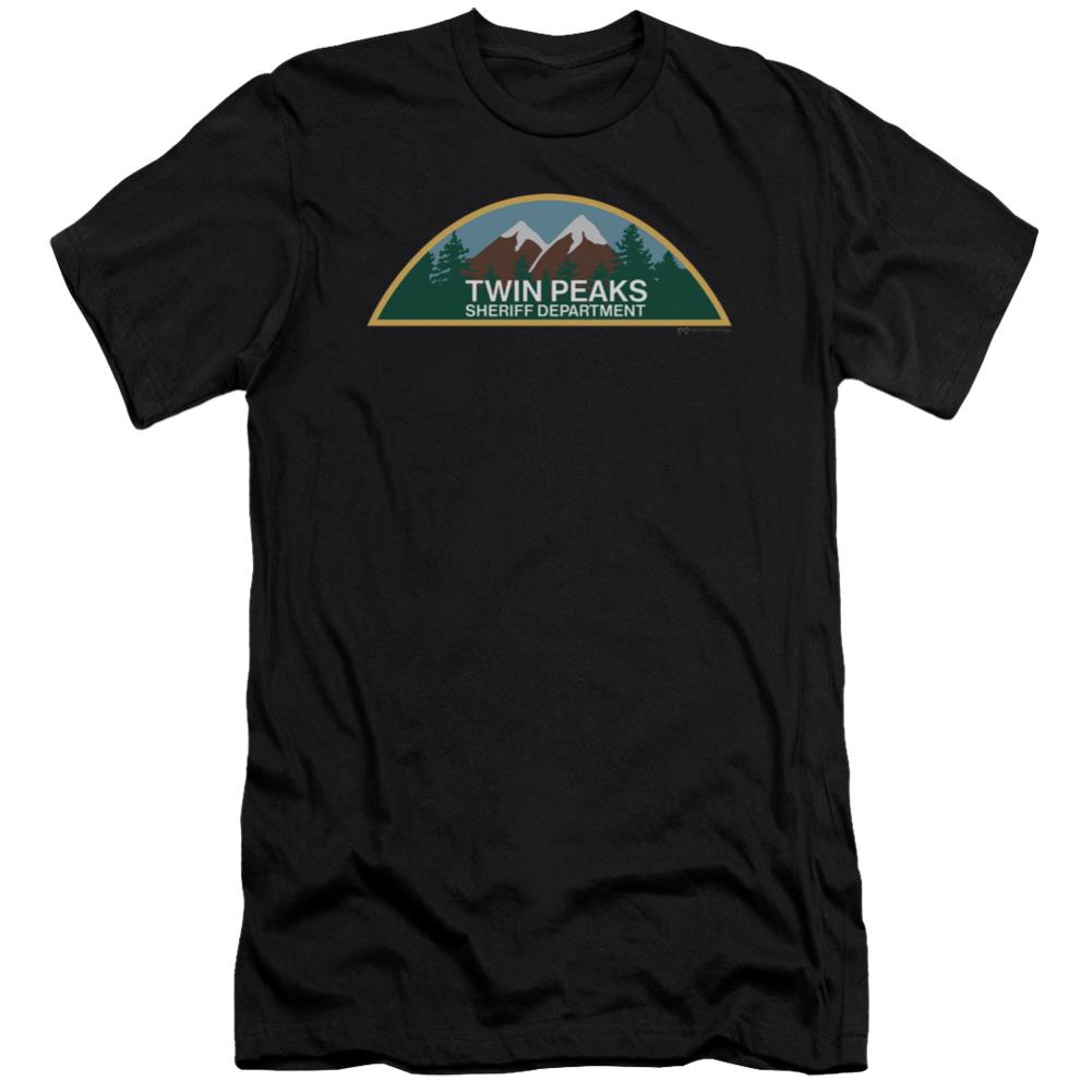 Twin Peaks Sheriff Department Men's Ultra-Soft 30/1 Cotton Slim Short-Sleeve T-Shirt