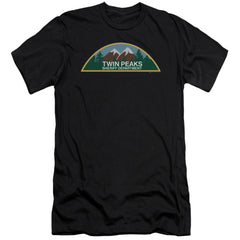 Twin Peaks Sheriff Department Men's Ultra-Soft 30/1 Cotton Slim Short-Sleeve T-Shirt