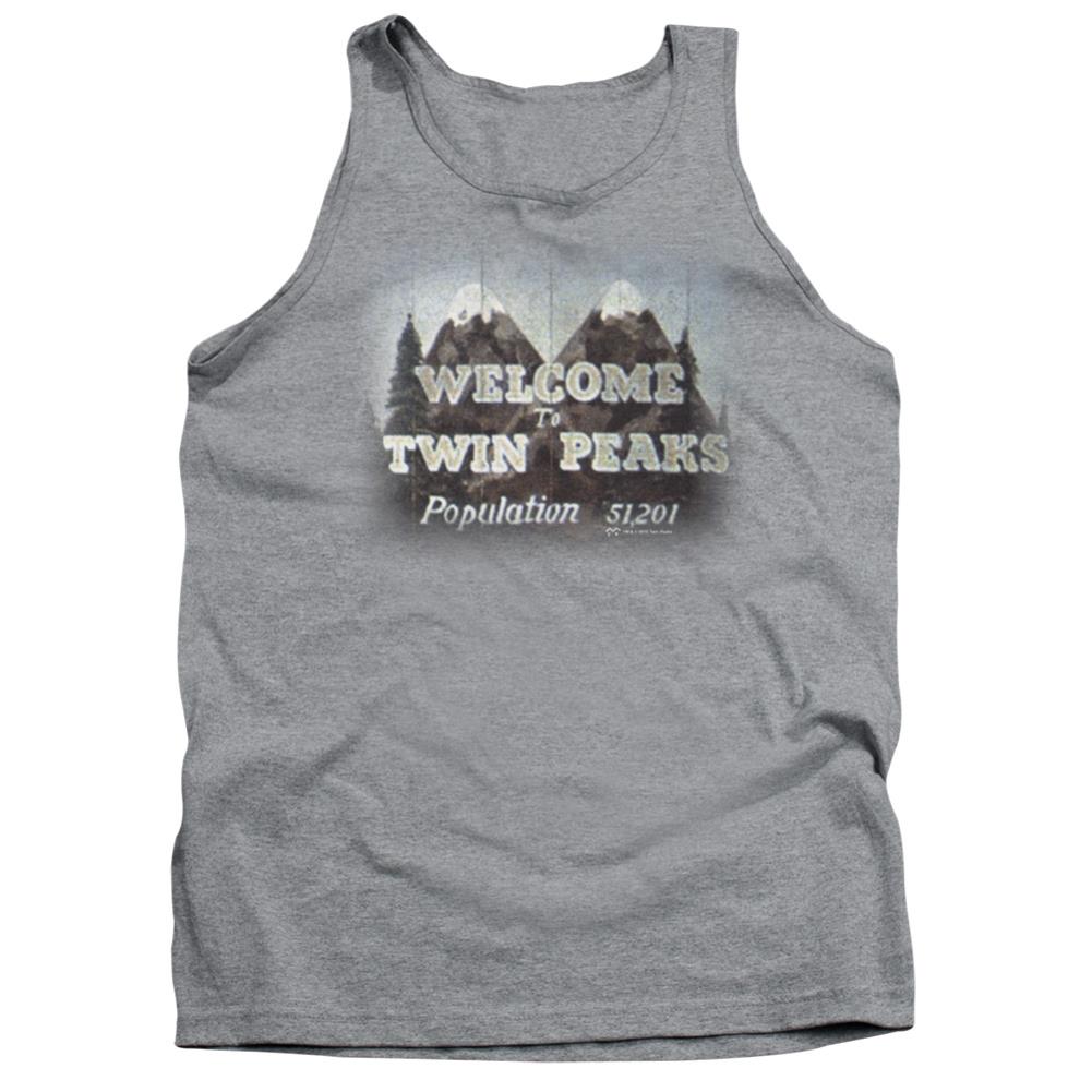 Twin Peaks Welcome To Men's 18/1 Cotton Tank Top