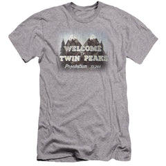 Twin Peaks Welcome To Men's Ultra-Soft 30/1 Cotton Slim Short-Sleeve T-Shirt