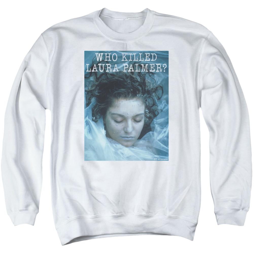 Twin Peaks Who Killed Laura Men's Crewneck 50 50 Poly Long-Sleeve T-Shirt