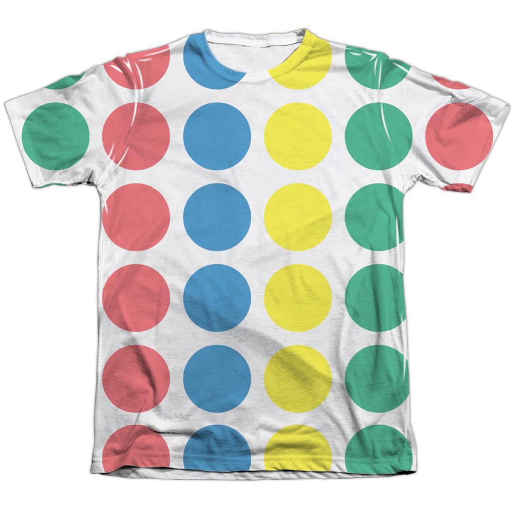 Twister Game Mat Men's Regular Fit Poly Cotton Short-Sleeve T-Shirt