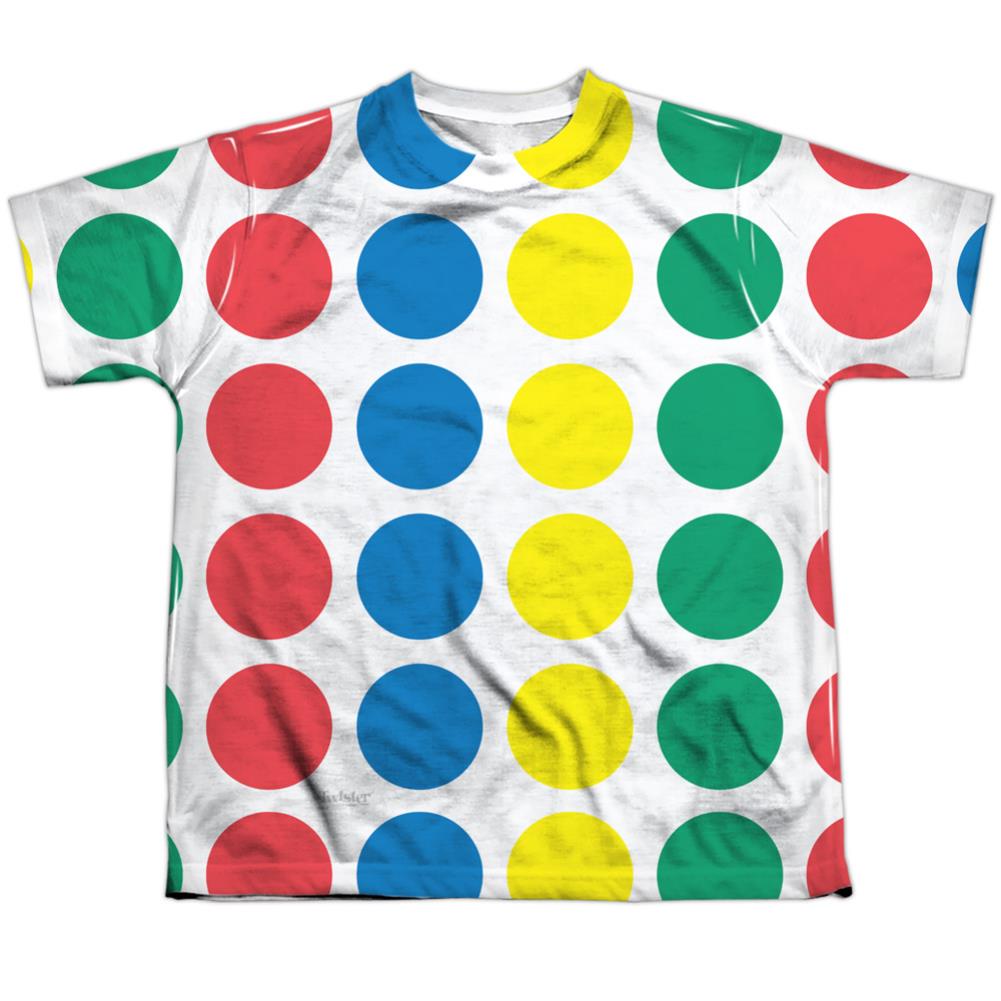 Twister Game Mat Youth Regular Fit Poly Short-Sleeve T-Shirt