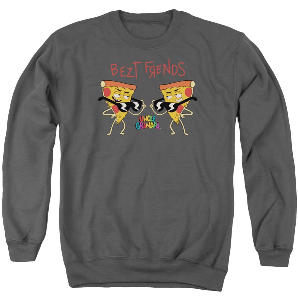 Uncle Grandpa Bezt Frends Men's Crewneck 50 50 Poly Long-Sleeve T-Shirt
