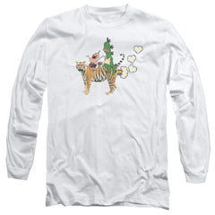 Uncle Grandpa Fart Hearts Men's 18/1 Cotton Long-Sleeve T-Shirt