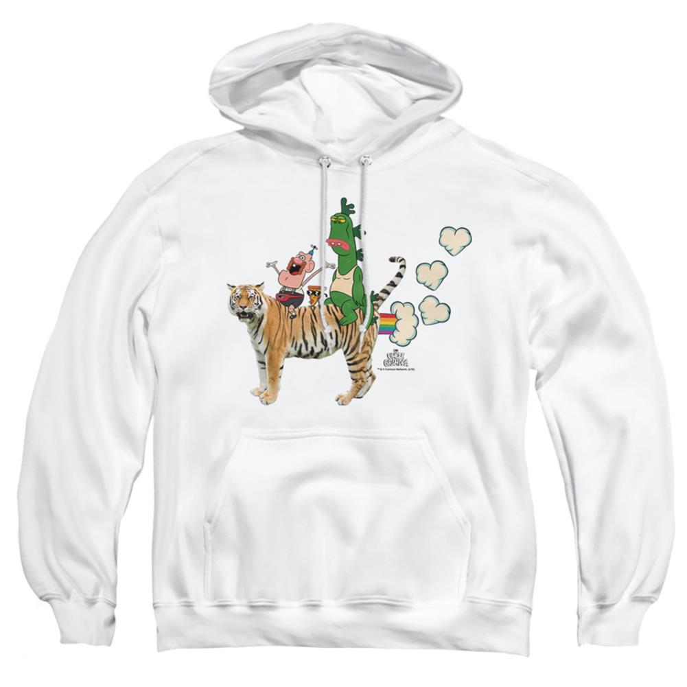 Uncle Grandpa Fart Hearts Men's Pull-Over 75 25 Poly Hoodie