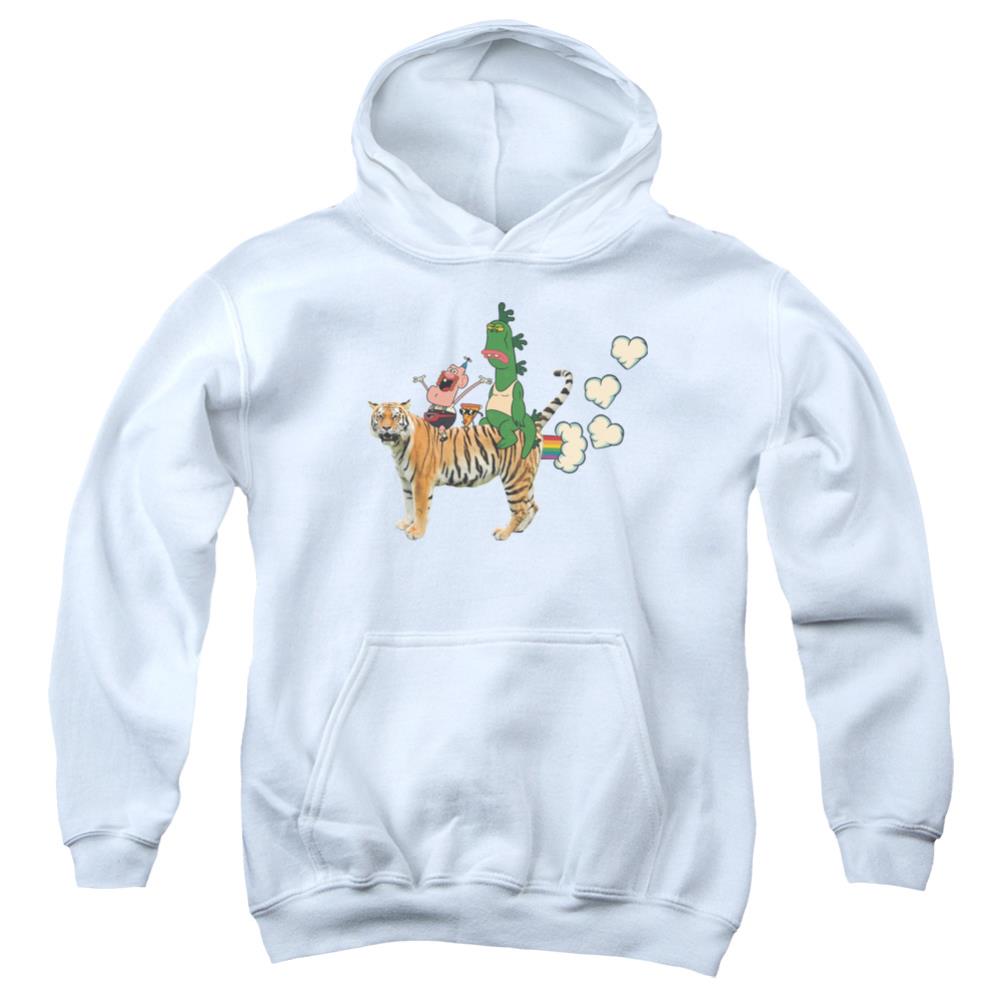Uncle Grandpa Fart Hearts Youth Cotton Poly Pull-Over Hoodie