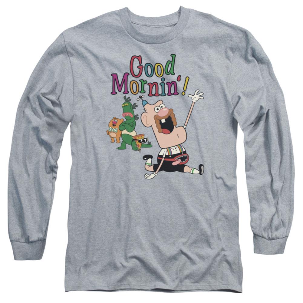 Uncle Grandpa Good Mornin Men's 18/1 Cotton Long-Sleeve T-Shirt