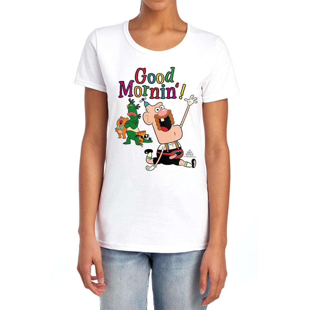 Uncle Grandpa Good Mornin Women's 18/1 Cotton Short-Sleeve T-Shirt