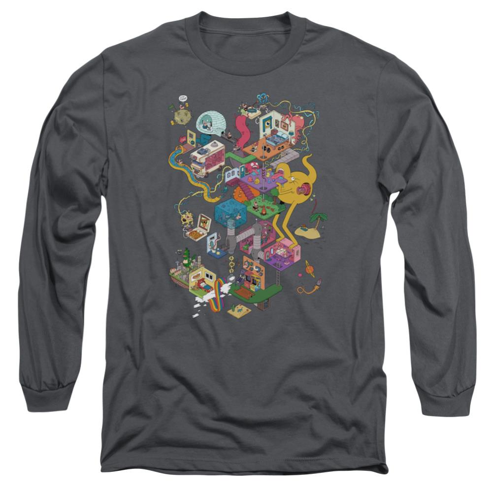 Uncle Grandpa Inside The Rv Men's 18/1 Cotton Long-Sleeve T-Shirt