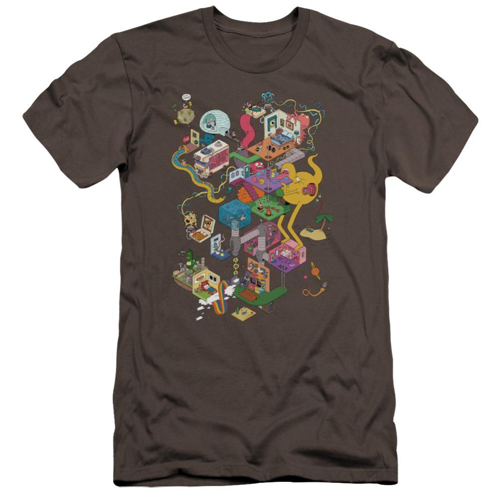 Uncle Grandpa Inside The Rv Men's Ultra-Soft 30/1 Cotton Slim Short-Sleeve T-Shirt