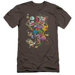 Uncle Grandpa Inside The Rv Men's Ultra-Soft 30/1 Cotton Slim Short-Sleeve T-Shirt
