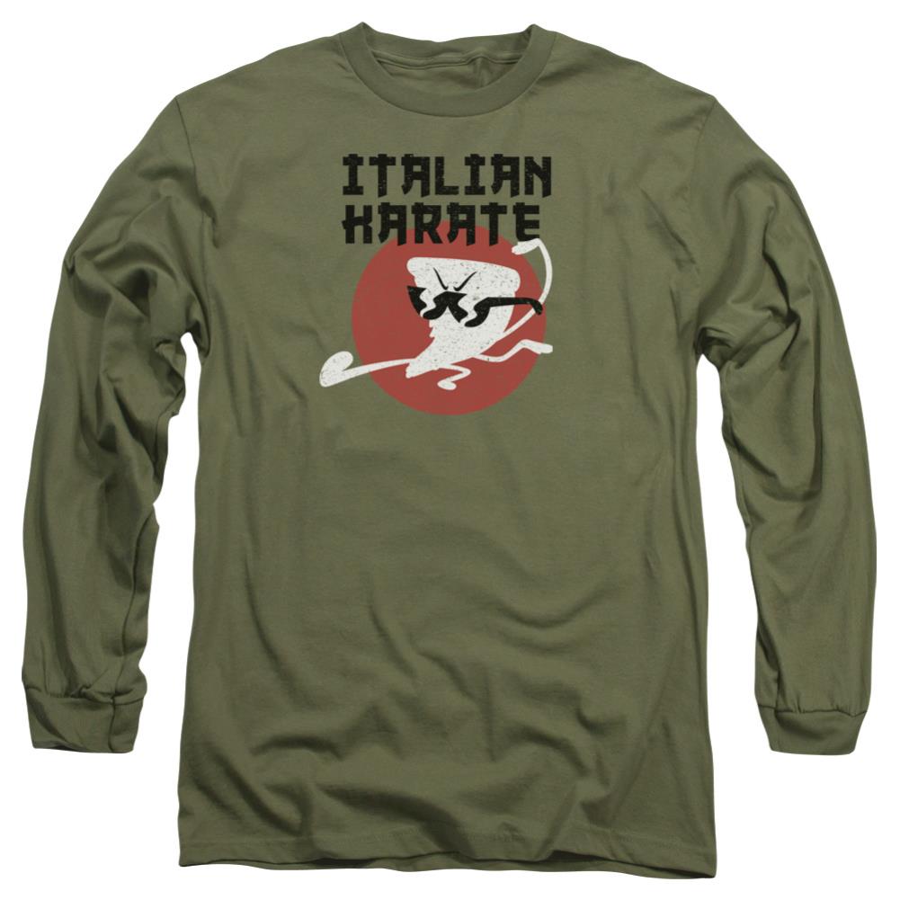 Uncle Grandpa  Italian Karate Men's 18/1 Cotton Long-Sleeve T-Shirt