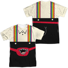Uncle Grandpa Lederhosen (Front/Back Print) Men's Regular Fit Polyester Short-Sleeve T-Shirt