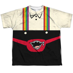 Uncle Grandpa Lederhosen Youth Regular Fit Poly Short-Sleeve T-Shirt