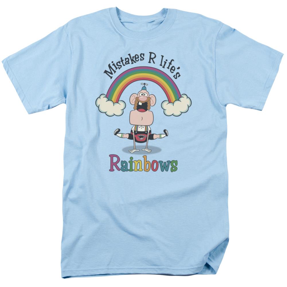 Uncle Grandpa Lifes Rainbows Men's 18/1 Cotton Short-Sleeve T-Shirt