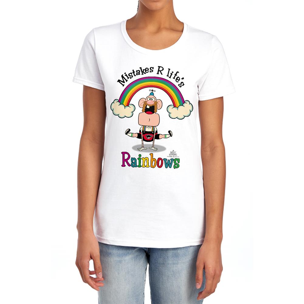 Uncle Grandpa Lifes Rainbows Women's 18/1 Cotton Short-Sleeve T-Shirt