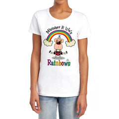 Uncle Grandpa Lifes Rainbows Women's 18/1 Cotton Short-Sleeve T-Shirt