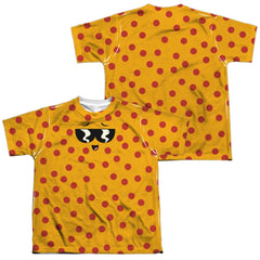 Uncle Grandpa Pizza Face (Front/Back Print) Youth Regular Fit Poly Short-Sleeve T-Shirt