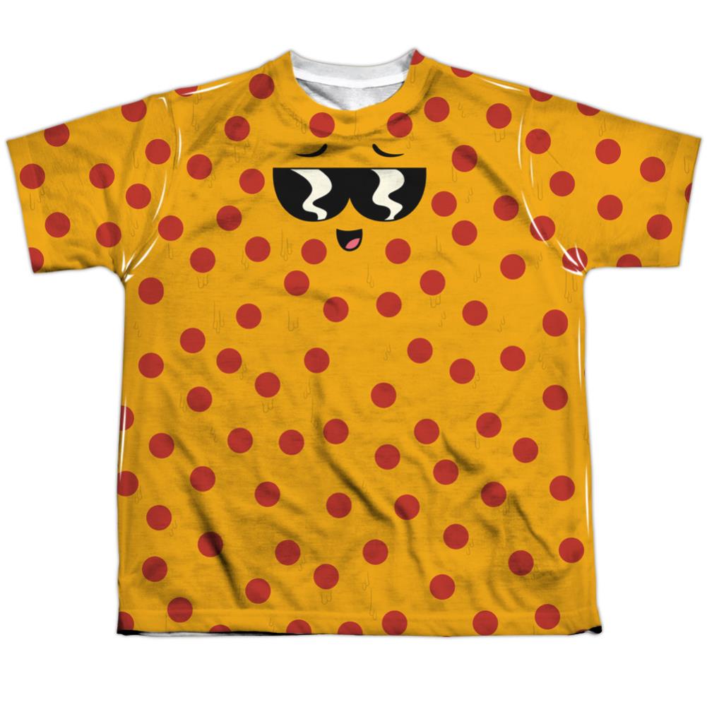 Uncle Grandpa Pizza Face Youth Regular Fit Poly Short-Sleeve T-Shirt