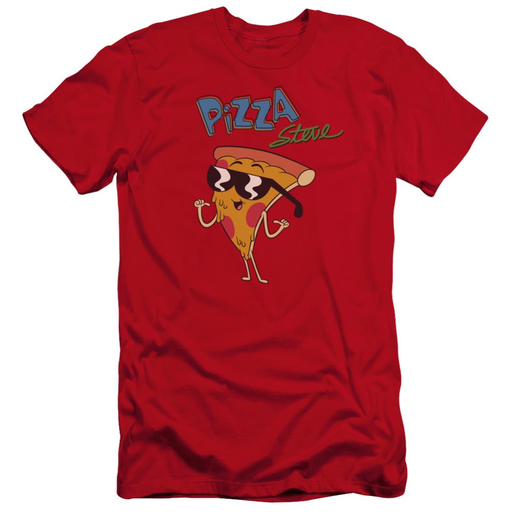 Uncle Grandpa Pizza Steve Men's Ultra-Soft 30/1 Cotton Slim Short-Sleeve T-Shirt