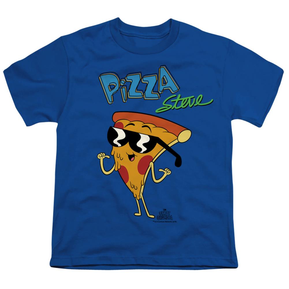 Uncle Grandpa Pizza Steve Youth 18/1 100% Cotton Short-Sleeve T-Shirt