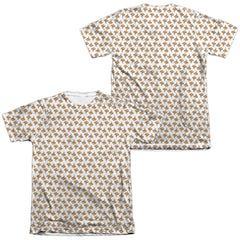 Uncle Grandpa Pizzas (Front/Back Print) Men's Regular Fit Poly Cotton Short-Sleeve T-Shirt