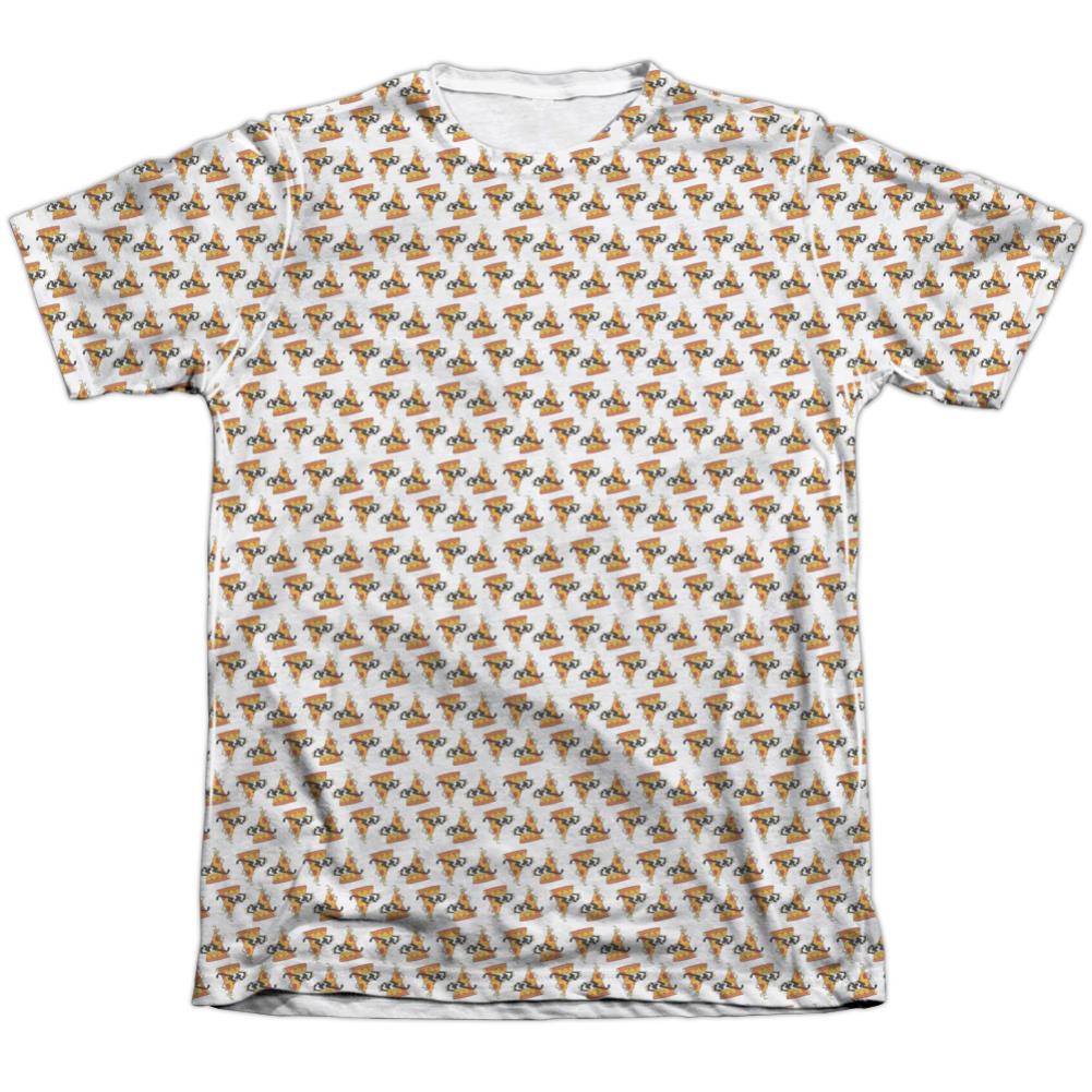 Uncle Grandpa Pizzas Men's Regular Fit Poly Cotton Short-Sleeve T-Shirt
