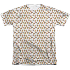 Uncle Grandpa Pizzas Men's Regular Fit Poly Cotton Short-Sleeve T-Shirt