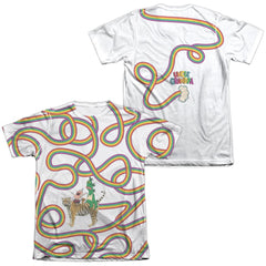 Uncle Grandpa Rainbows (Front/Back Print) Men's Regular Fit Poly Cotton Short-Sleeve T-Shirt