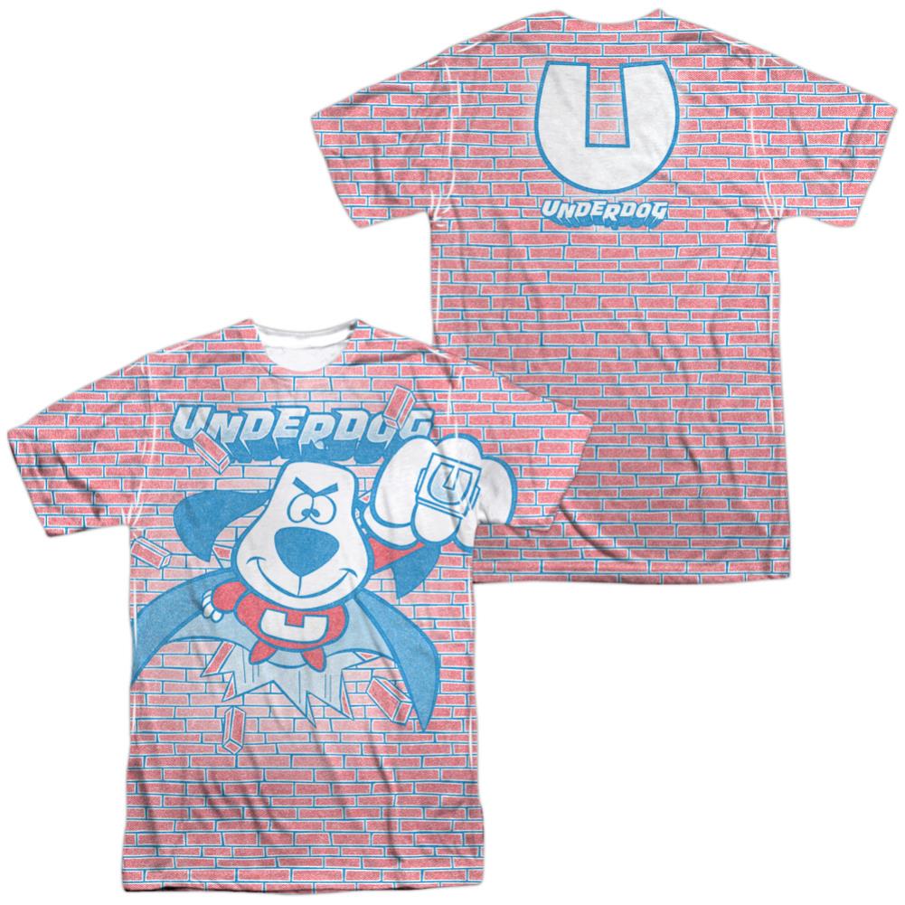 Underdog Burst (Front/Back Print) Men's Regular Fit Polyester Short-Sleeve T-Shirt