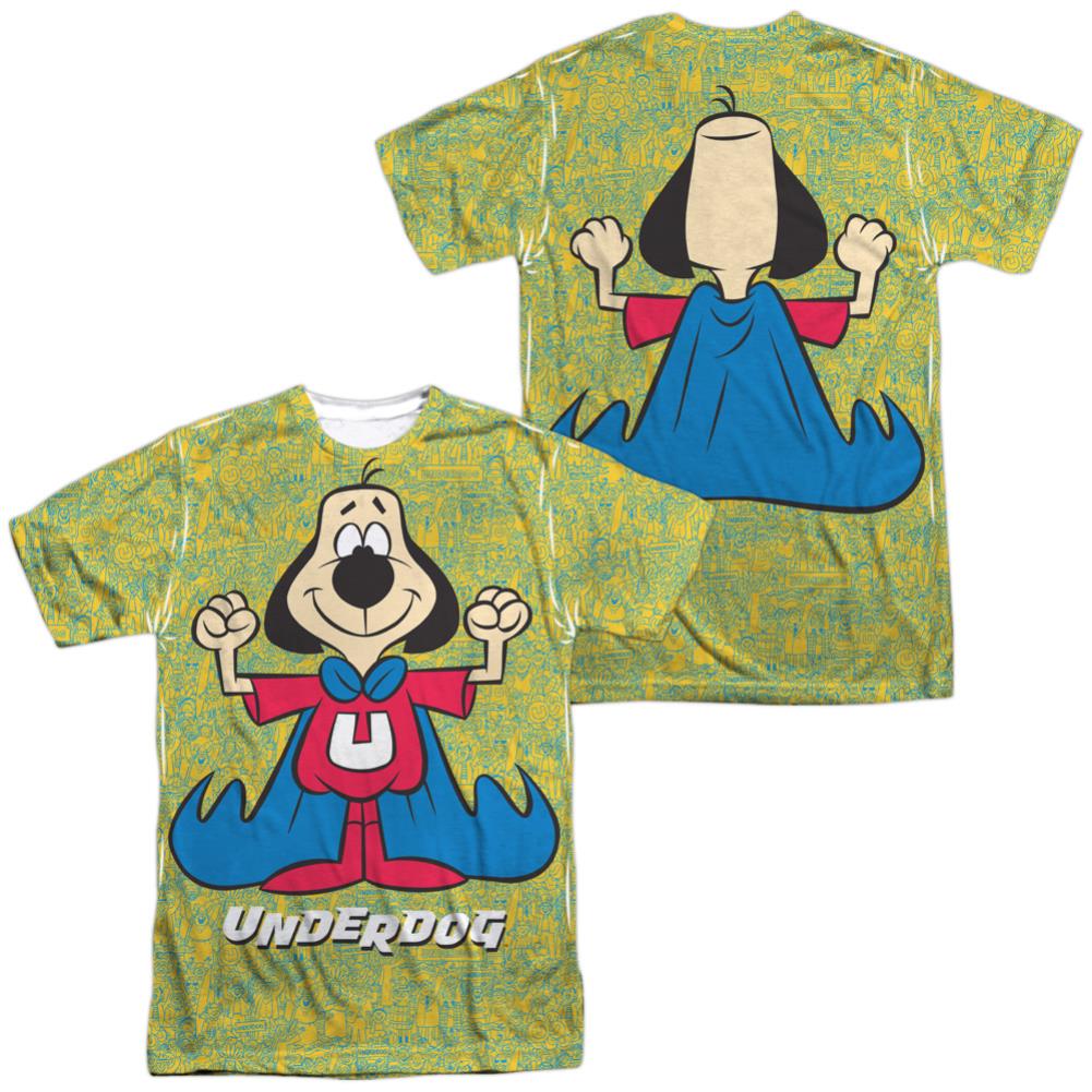 Underdog Flexing (Front/Back Print) Men's Regular Fit Polyester Short-Sleeve T-Shirt