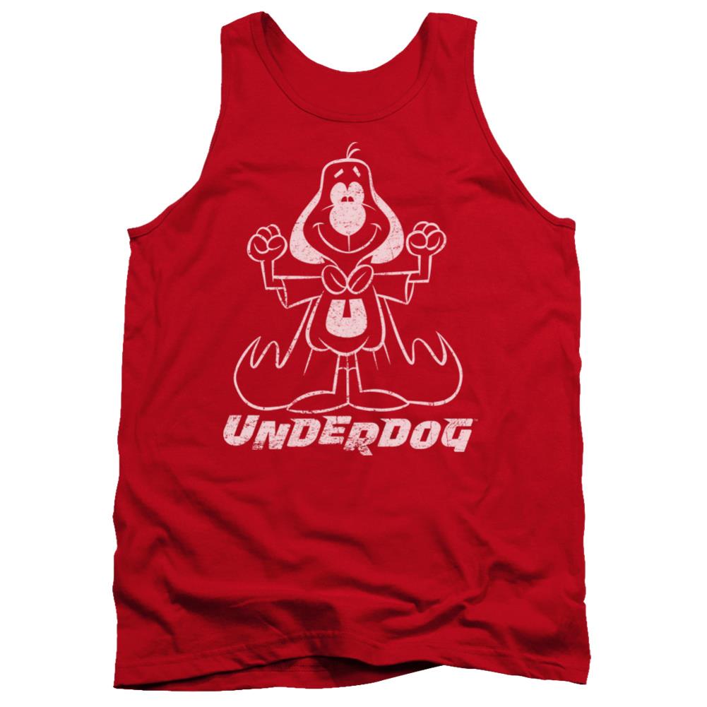 Underdog Outline Under Men's 18/1 Cotton Tank Top