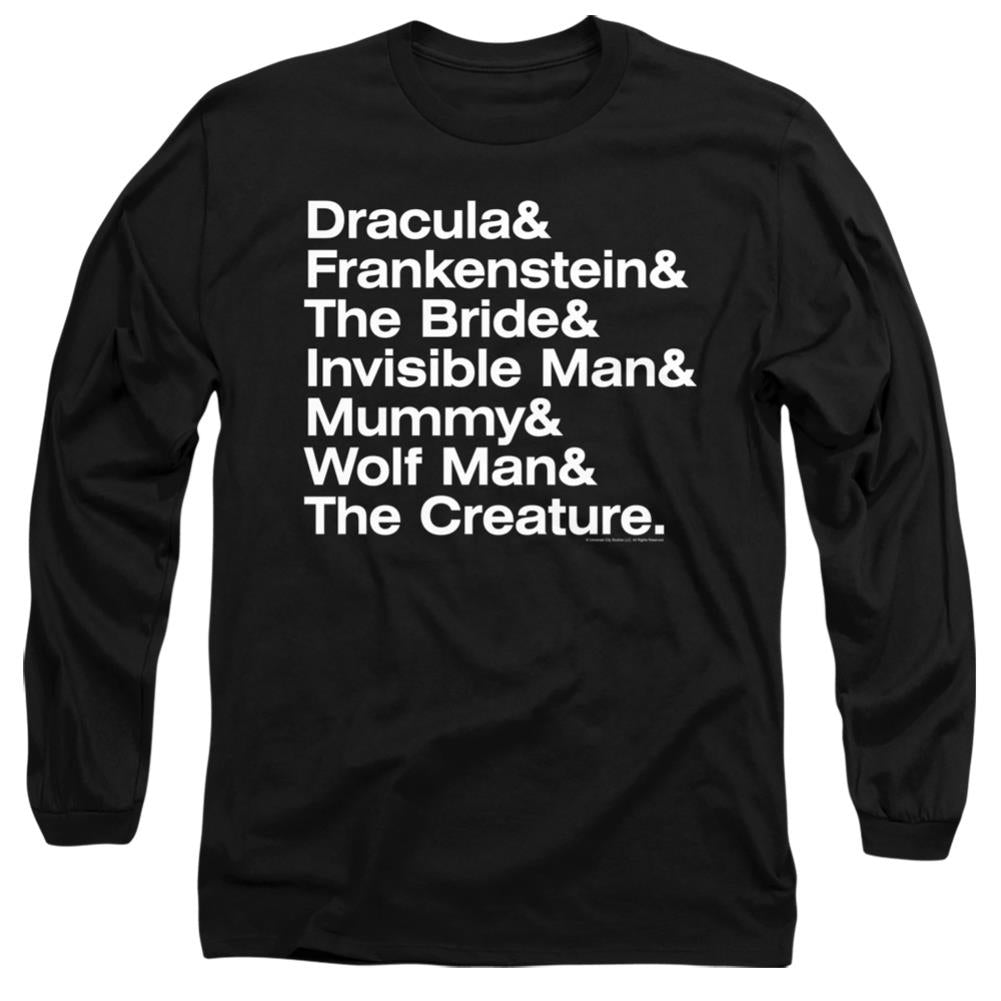Universal Monsters Ampersand Monsters Men's 18/1 Cotton Long-Sleeve T-Shirt