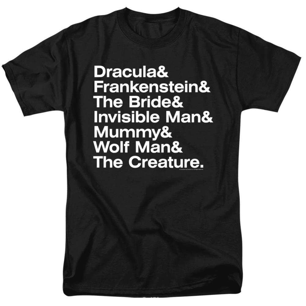 Universal Monsters Ampersand Monsters Men's 18/1 Cotton Short-Sleeve T-Shirt